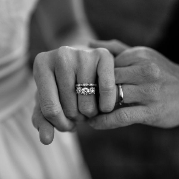 Black ring hotsell on left hand
