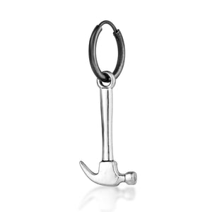 hammer charm earring for men - mens dangle earrings