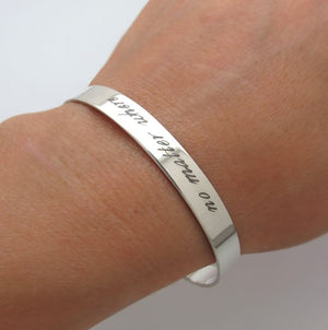 Initials Cuff bracelet for mom