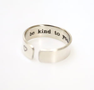 custom inside text engraved on the ring