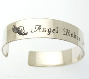 Silver engraved bracelet