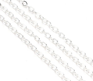 Flat oval 2mm Width Cable Chain