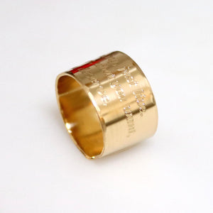 Wedding Large Gold Ring