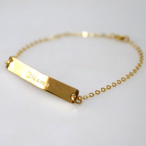 Personalized Friendship Gift - Gold Bracelet