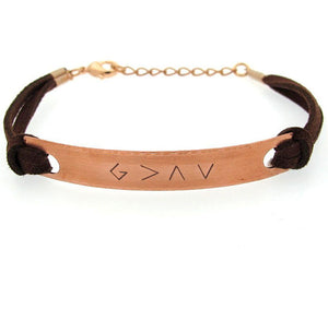 God is greater than the highs and lows - Bracelet