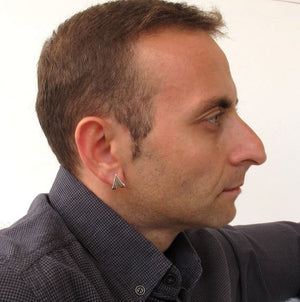 Single Triangle Earring for men