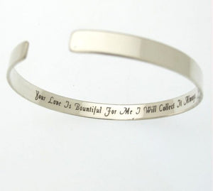 Inspirational bracelet - Hidden Quote Bracelet