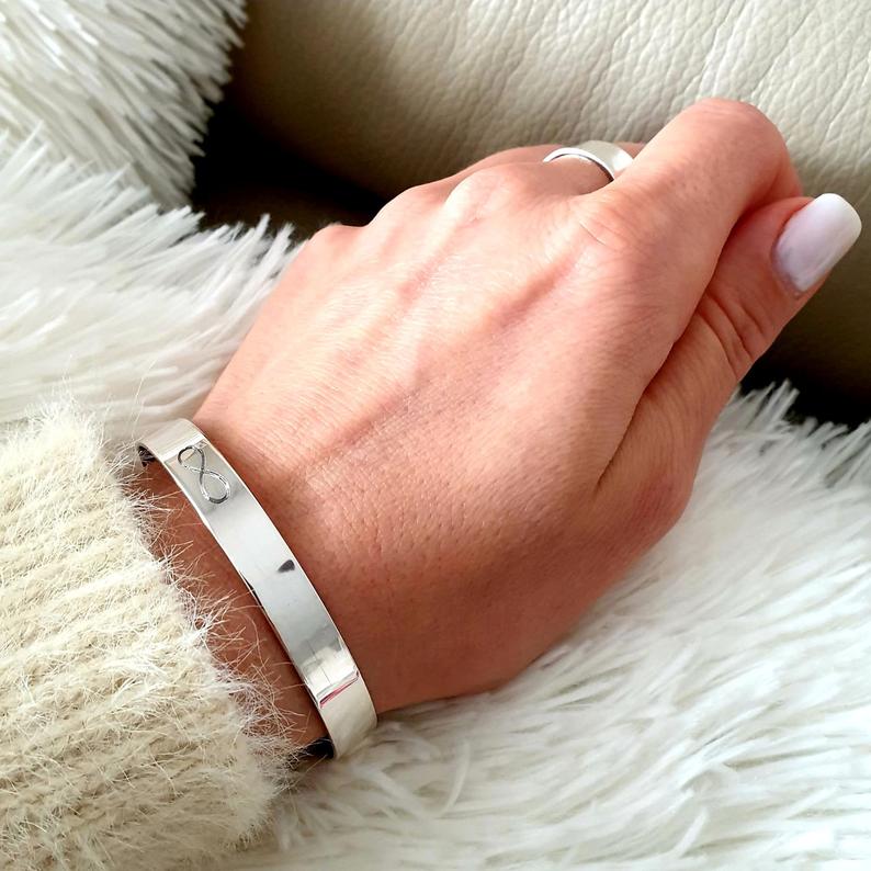 Personalized Bracelet - Anniversary Gift - Boyfriend Gift  - secret message cuff bracelet