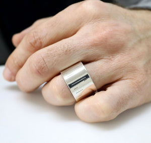 Men's Wide Ring - Custom Message Gift