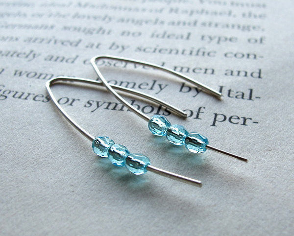 lightweight earrings with beads