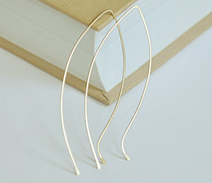 14k Gold Filled Jewelry - Leaf Earrings