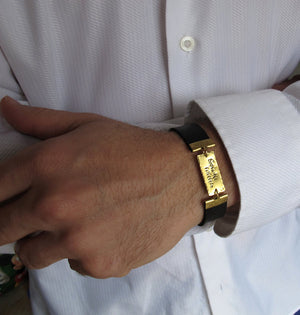 Adjustable Leather Bracelet for Men