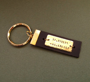 Custom Leather Key Chain - Mens Gift