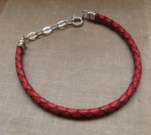 Genuine Braided Leather Bracelet for Men