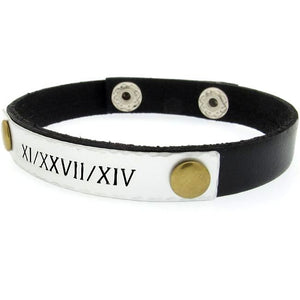 Gift for him - Leather Men's Bracelet
