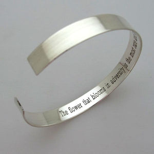 Secret Message Sterling Silver Bracelet