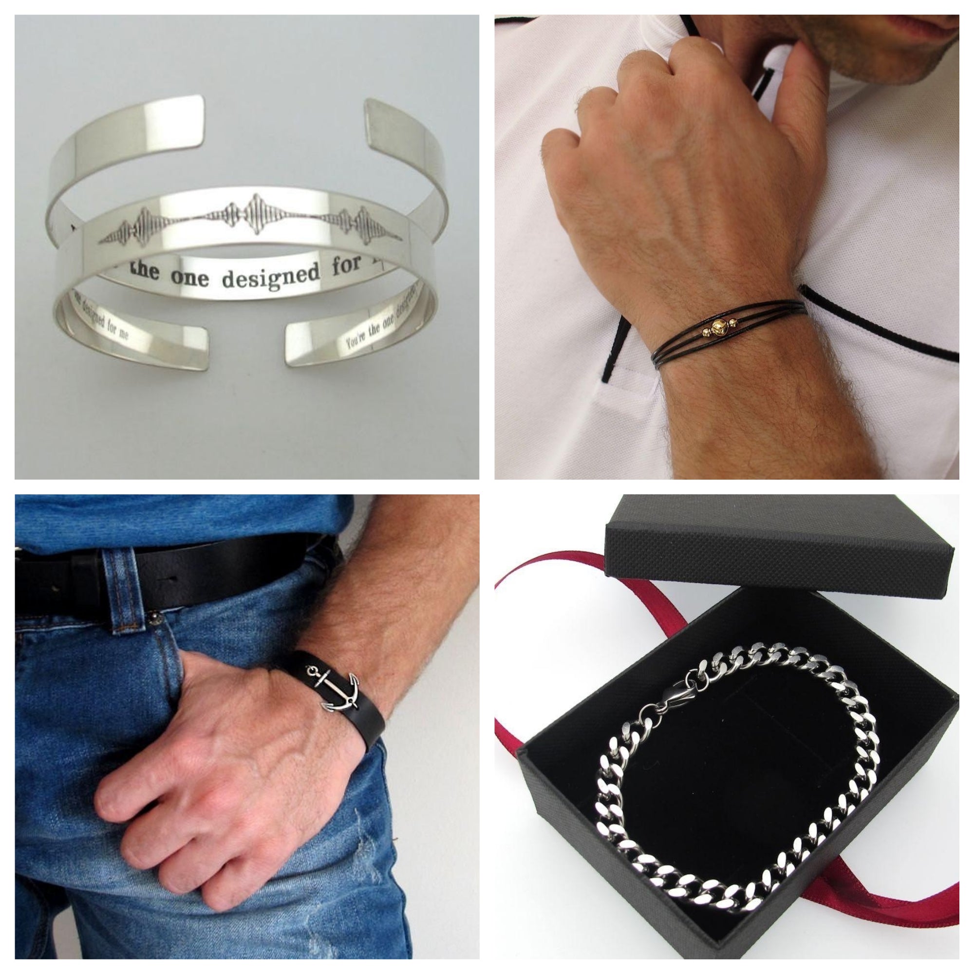 Stable Stainless Steel Medical Alert Bracelets - Choose One Style