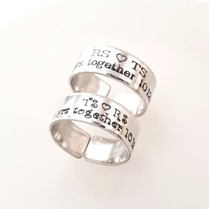 Couple's Rings Guide - Custom engraved rings