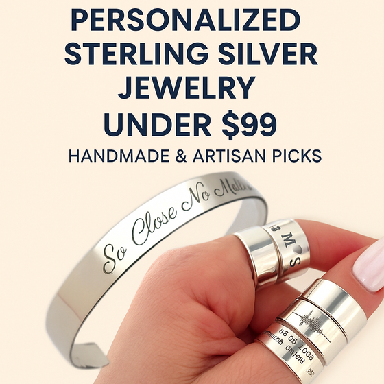 How to Buy Personalized Sterling Silver Jewelry Under $99 - Handmade & Artisan Picks