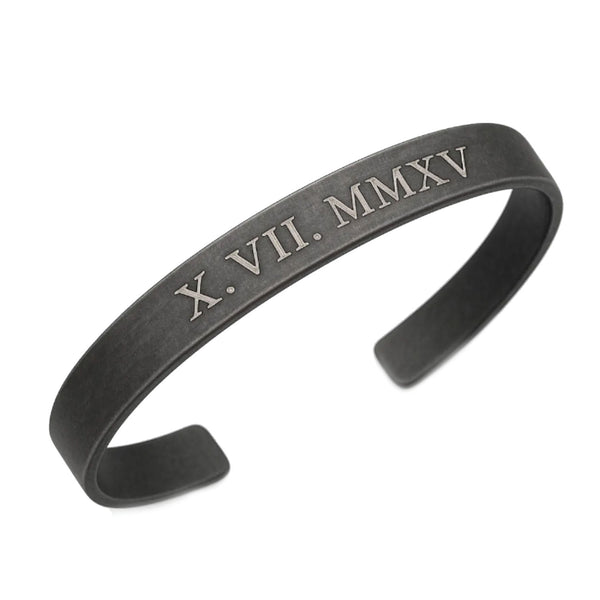 Men's Black Memorial Bracelet