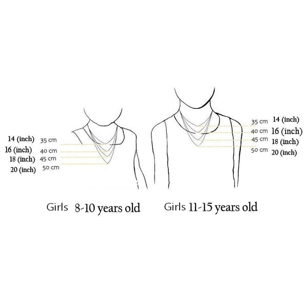 Birthstone Charm Name Necklace in Sterling silver