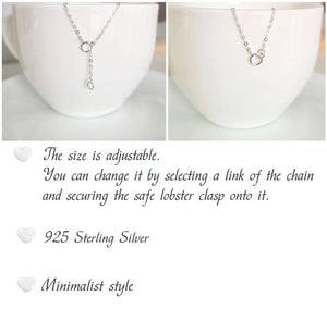 Teardrop Charms Necklace for Mom - Personalized Sterling silver Jewelry