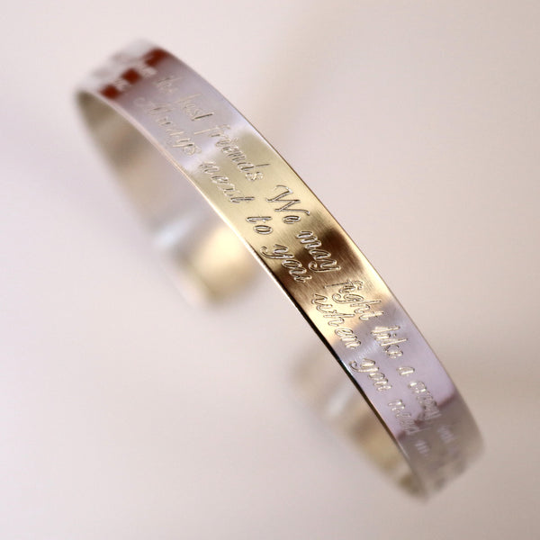 personalized sterling silver bracelet 