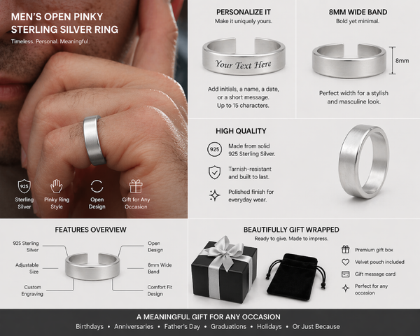 Personalized Pinky Band Ring