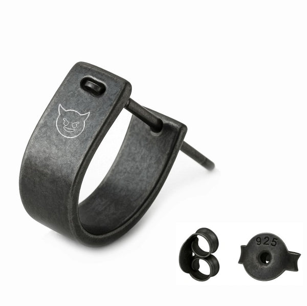 Mens Wide Hoop Earring