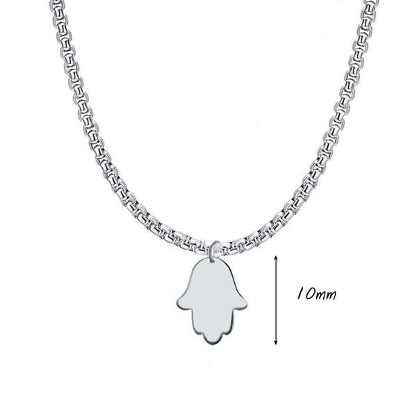 Mens Hamsa Necklace - Amulets of Harmony, Hand of Fatima Pendant