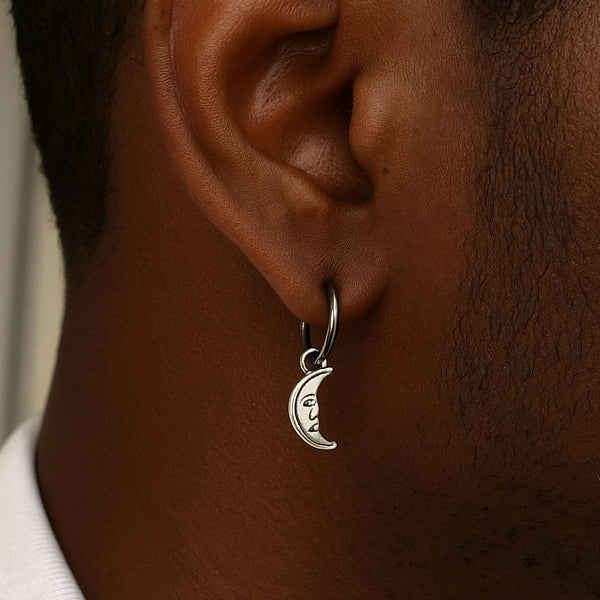 black mens earrings