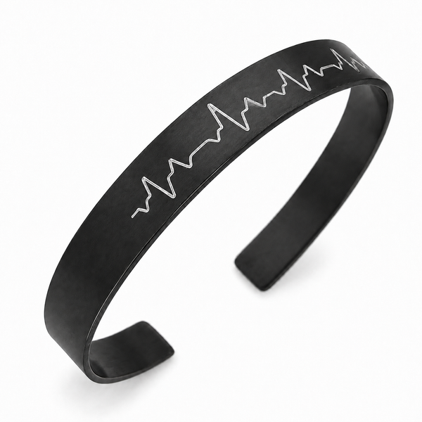 Heart Beat cuff bracelet for Men