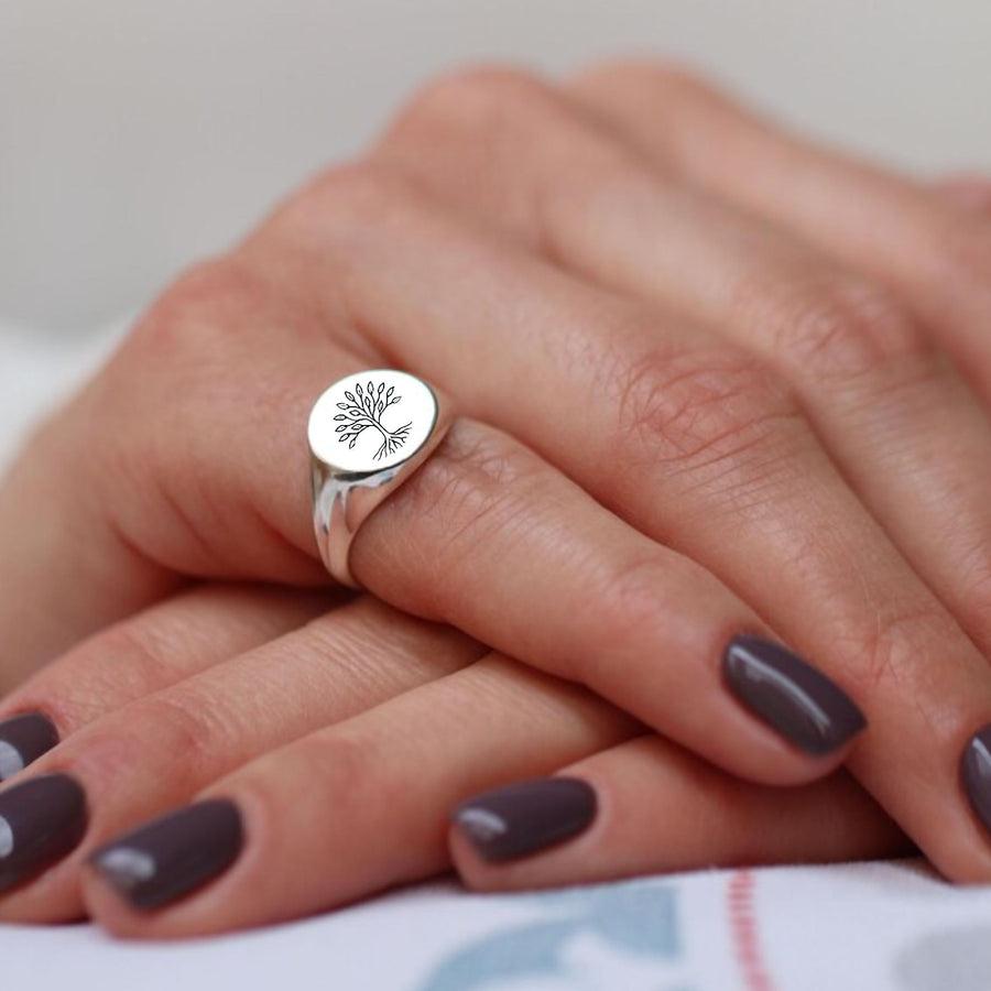  Family Tree signet Ring 