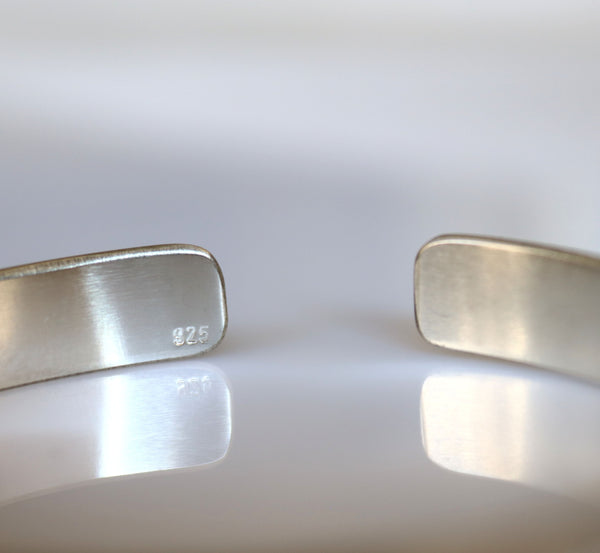 Special Brother Gift Personalized Sterling Silver Cuff Bracelets for Men