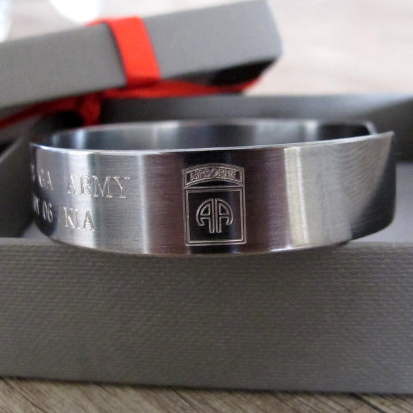 custom Airborne emblem bracelets