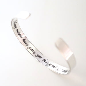 Mountain Bracelet for Men - Personalized Boyfriend Gift