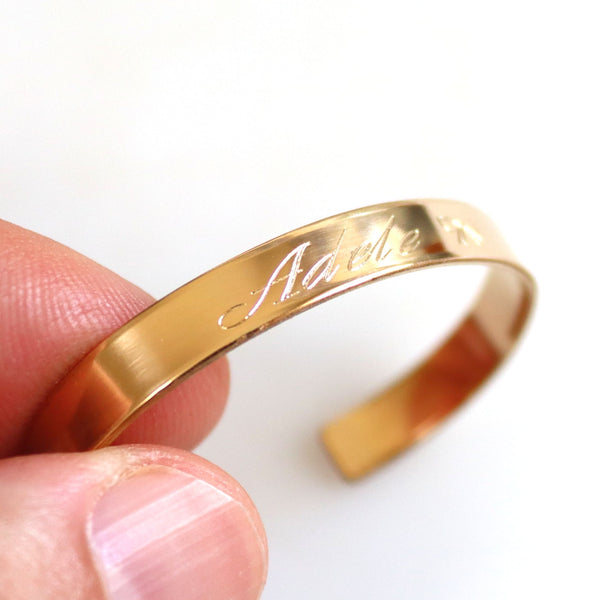 Kids name tiny bangle for baby 