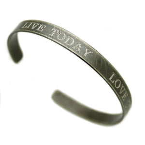Live today, love tomorrow bracelet - Design cuff bracelet