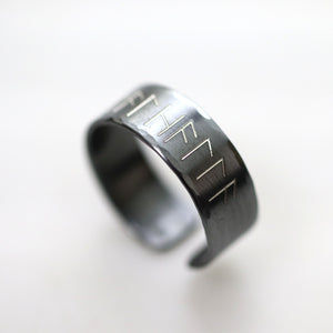 Til Valhalla Ring for Men - Personalized Elder Futhark Runes Band