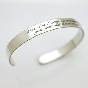 long quote bracelet