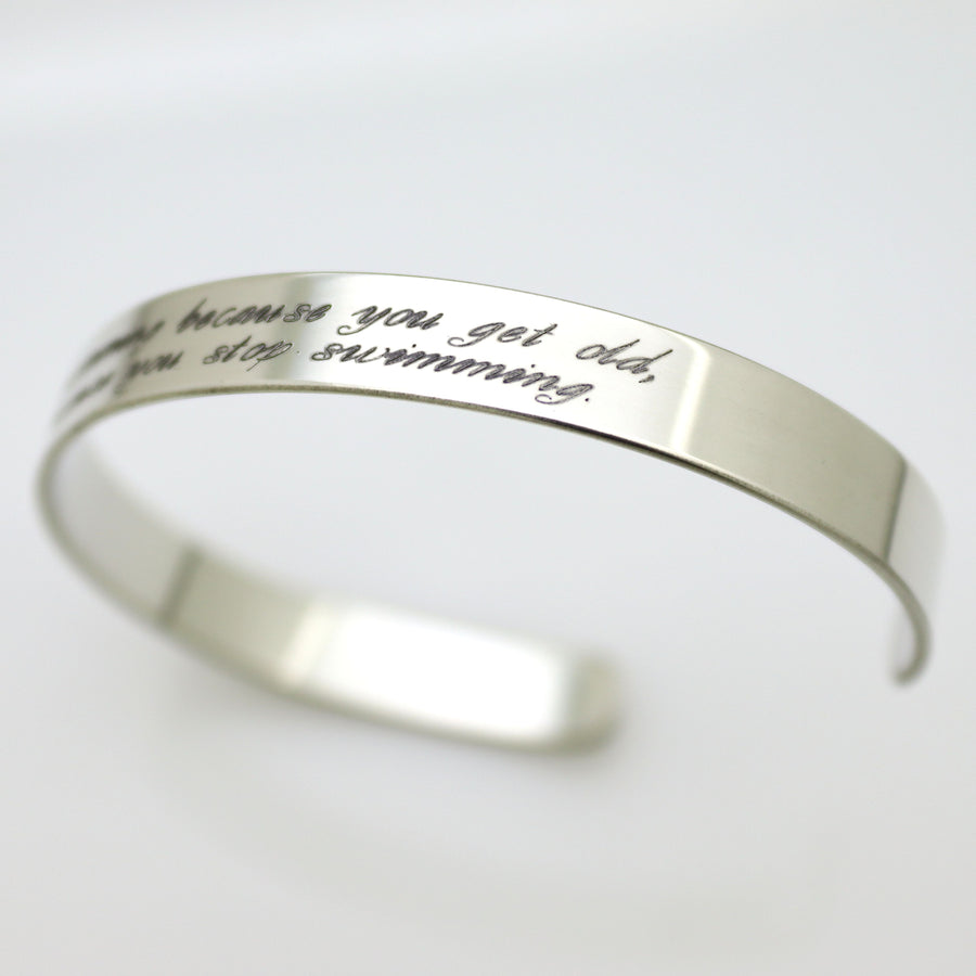 long quote bracelet