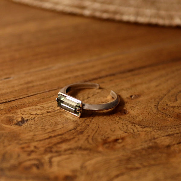  Clear Quartz Signet ring