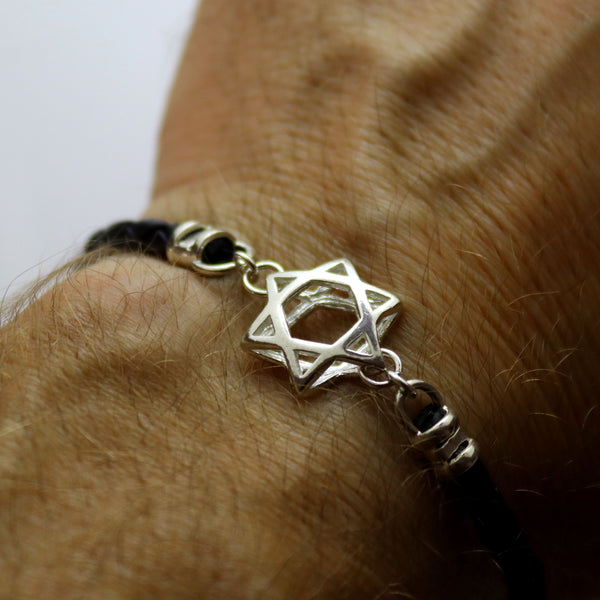 Jewish Star Bracelet for men - Jewish jewelry