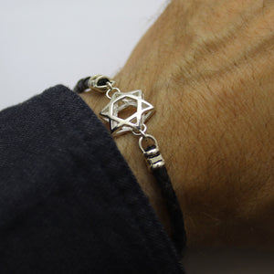 Jewish Star Bracelet for men - Jewish jewelry