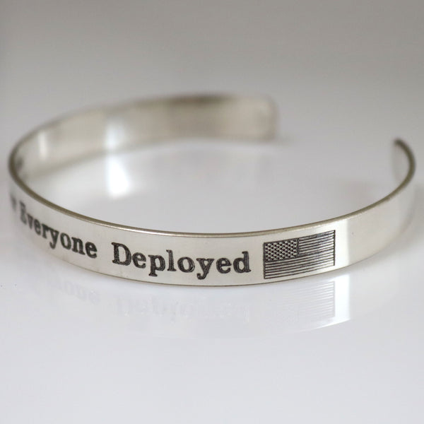 R.E.D. cuff bracelet - US flag military cuff bracelet