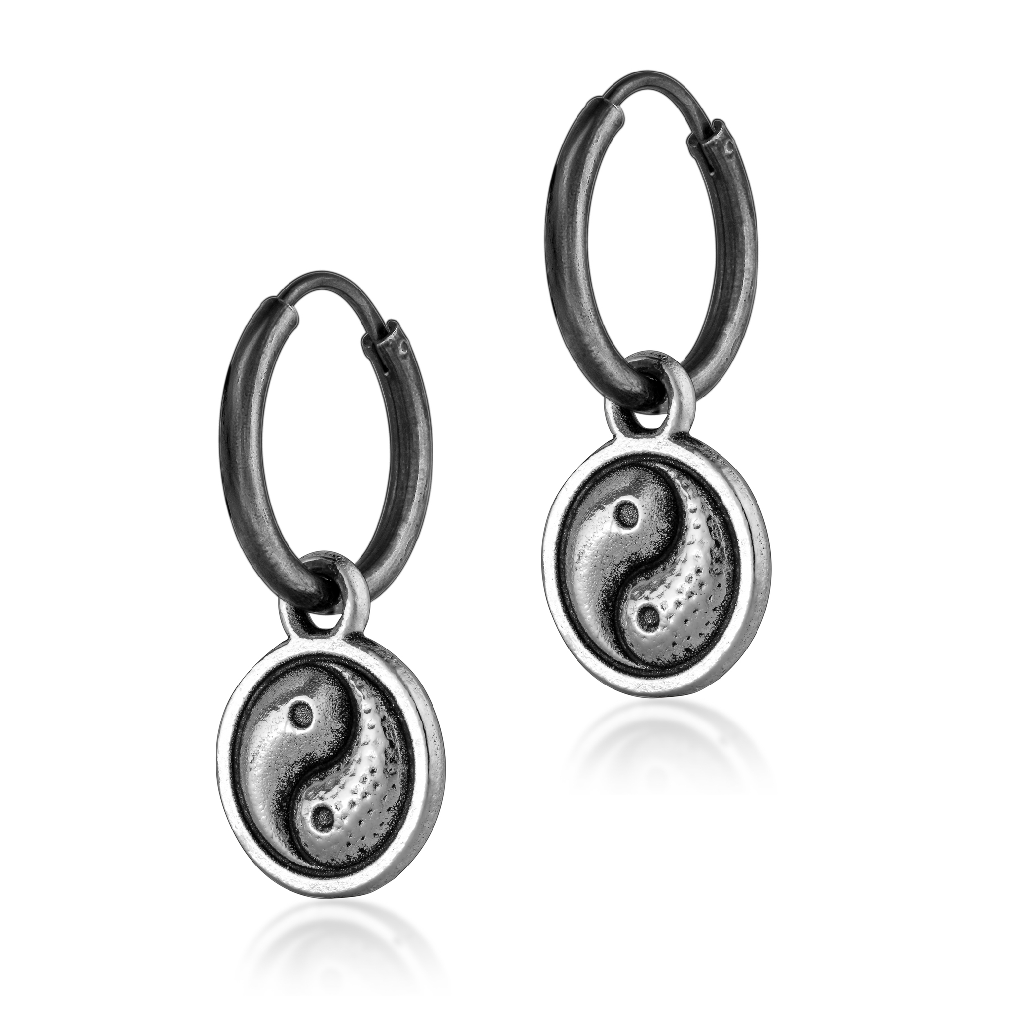 Yin Yang Earring for Men Designer Mens Earrings Single Earring