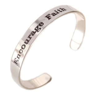 Encourage Faith cuff bracelet
