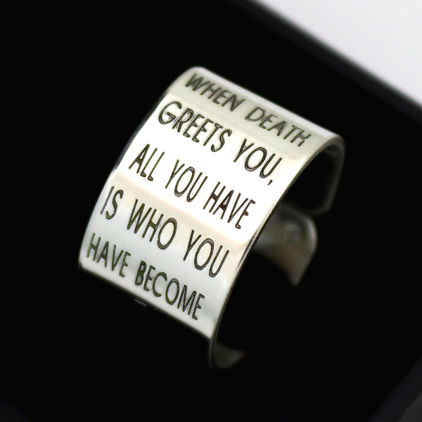 Men's Sterling Silver Wide Ring – Isaiah 43:1 Bible Verse Jewelry