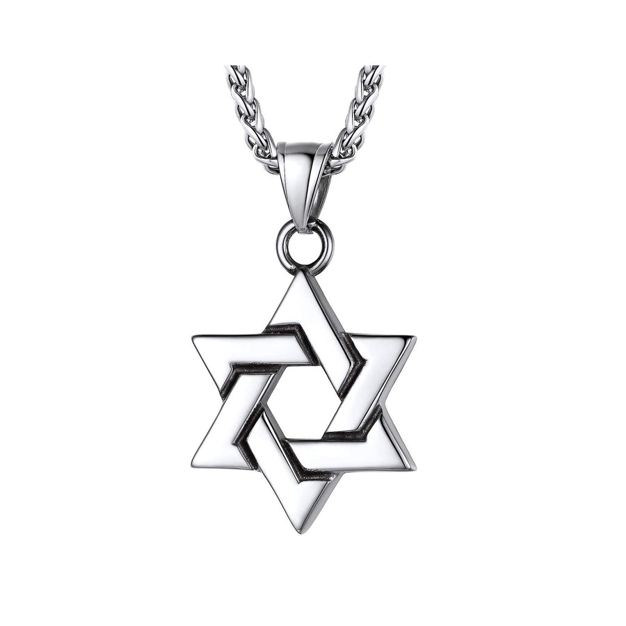 Small Star of David pendant for men
