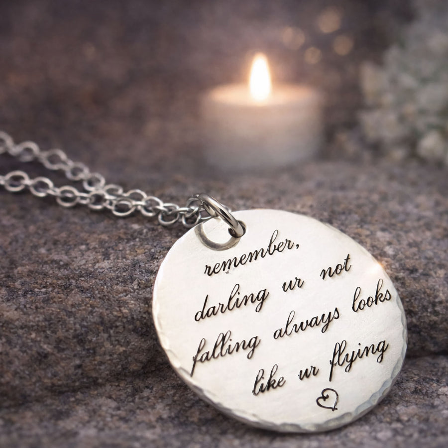 Inspirational Quote Pendant Necklace